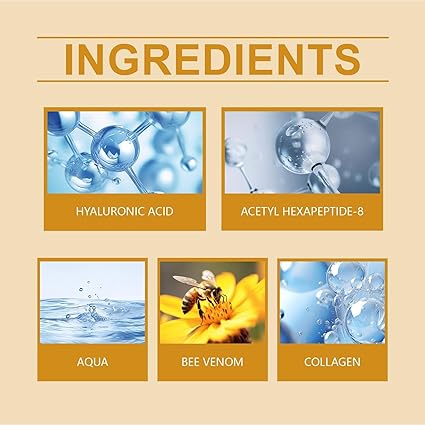 OUHOE Bee Venom Peptide Anti-Wrinkle Cream (20g) | Natural Botox Effect Face Lift & Collagen Booster