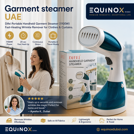 Difei Portable Handheld Garment Steamer (1100W) – Fast-Heating Wrinkle Remover for Clothes & Curtains
