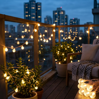 Premium LED Electric String Lights | Warm Glow Ambiance for Home, Balcony & Garden