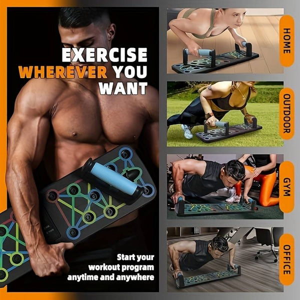 9-in-1 Foldable Push Up Board | Home Workout Gear UAE